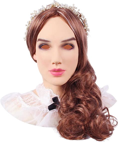 realistic crossdresser|Premium Realistic Female Mask For Cosplay .